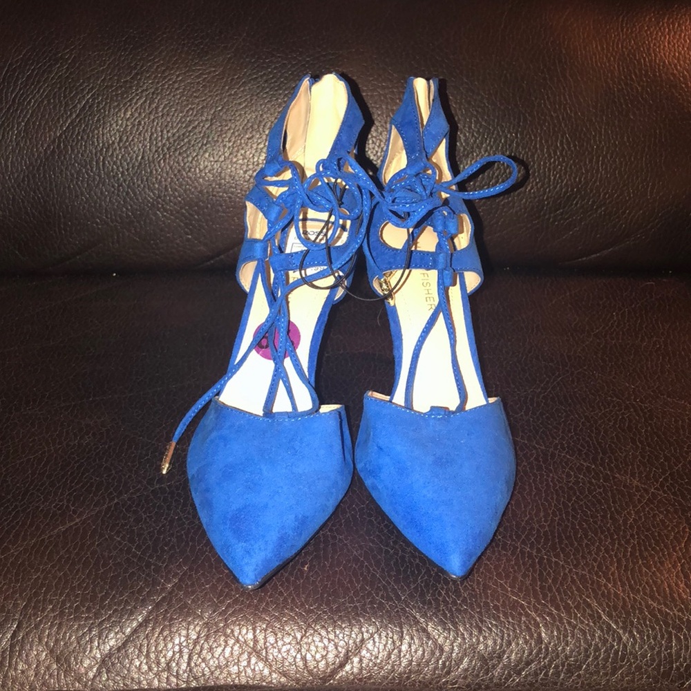 Marc Fisher blue heels